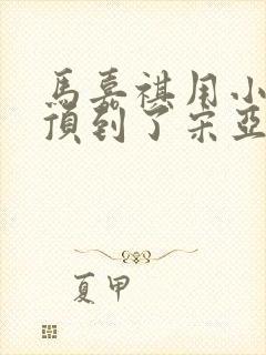 马嘉祺用小小马顶到了宋亚轩