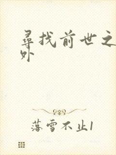 寻找前世之旅番外