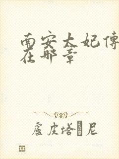 南安太妃传肉肉在哪章
