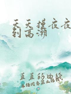 天天摸夜夜摸摸到高潮