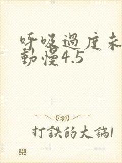 呼吸过度未增减动慢4.5