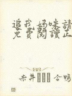 追我妈咪请排队免费阅读正版