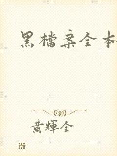黑档案全本