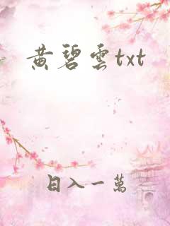 黄碧云txt