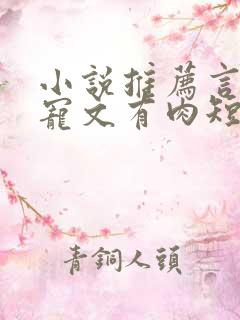 小说推荐言情甜宠文有肉短篇完结