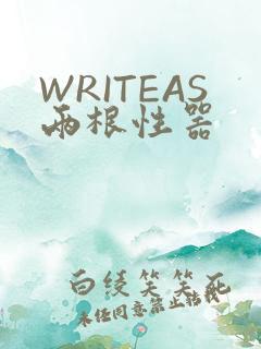WRITEAS两根性器