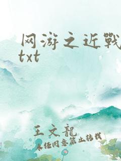 网游之近战法师txt