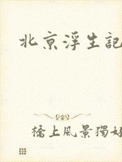 北京浮生记下载