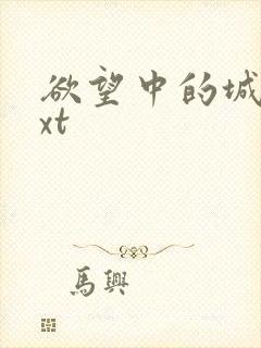 欲望中的城市txt