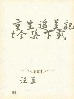 重生追美记txt全集下载