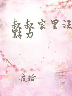 叔叔家里没人用点力