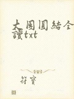 大团圆结全文阅读txt