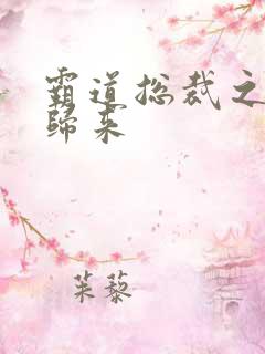 霸道总裁之出狱归来