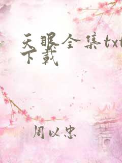 天眼全集txt下载