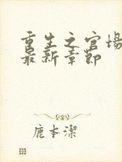 重生之官场风流最新章节