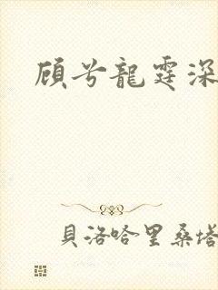 顾兮龙霆深