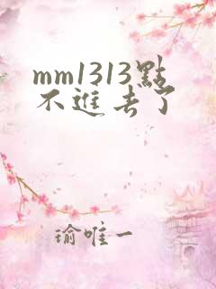 mm1313点不进去了