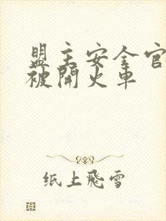 盟主安全官泰国被开火车