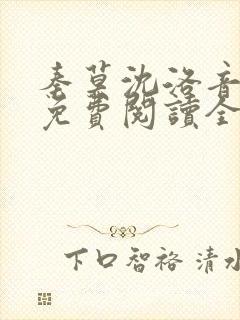 秦莫沈洛音小说免费阅读全文