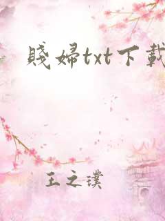 贱妇txt下载