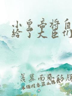 小皇帝将自己赏给了大臣们