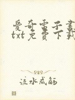 爱奇电子书下载txt免费下载