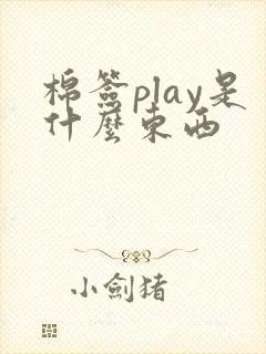 棉签play是什么东西