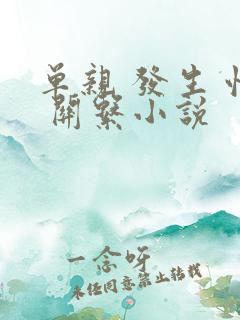 单亲 发生 性 关系小说