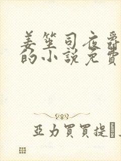 姜笙司夜爵顾念的小说免费阅读