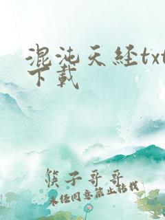 混沌天经txt下载