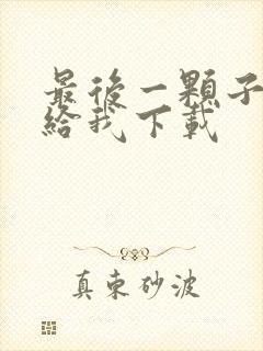 最后一颗子弹留给我下载