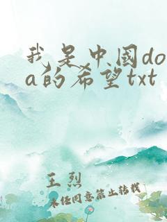 我是中国dota的希望txt