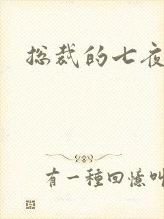 总裁的七夜欢寻