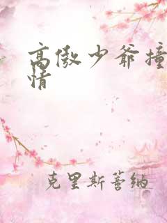 高傲少爷撞到爱情