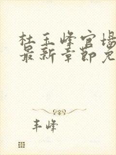 杜玉峰官场小说最新章节免费阅读