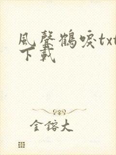 风声鹤唳txt下载