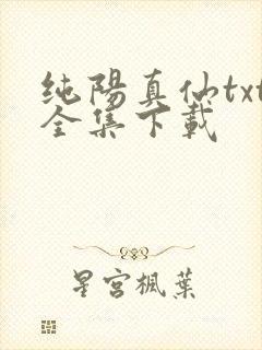 纯阳真仙txt全集下载