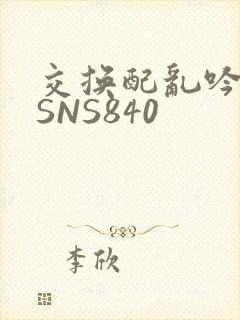 交换配乱吟粗大SNS840