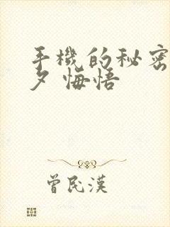 手机的秘密 七夕 悔悟