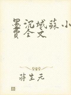 墨沉域苏小柠免费全文