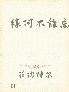 缘何不能忘记你