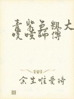 青紫色粗大进出噗嗤师傅