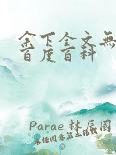 余下全文无防盗百度百科