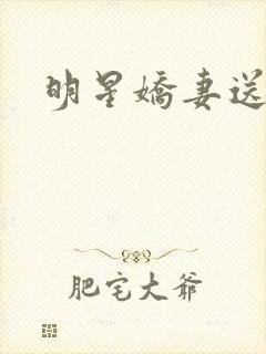 明星娇妻送上门