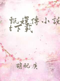 甄嬛传小说txt下载