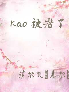 kao 被潜了