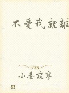 不爱我就离开我