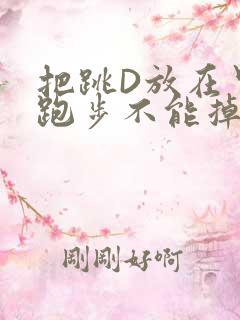 把跳D放在里面跑步不能掉