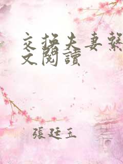 交换夫妻系列全文阅读