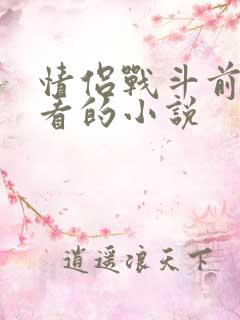 情侣战斗前适合看的小说